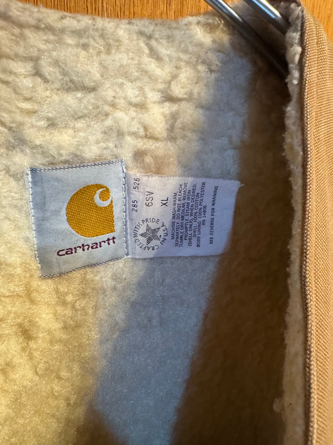 빈티지 칼하트 쉐르파 베스트 자켓 "XL" (299) 상품이미지2
