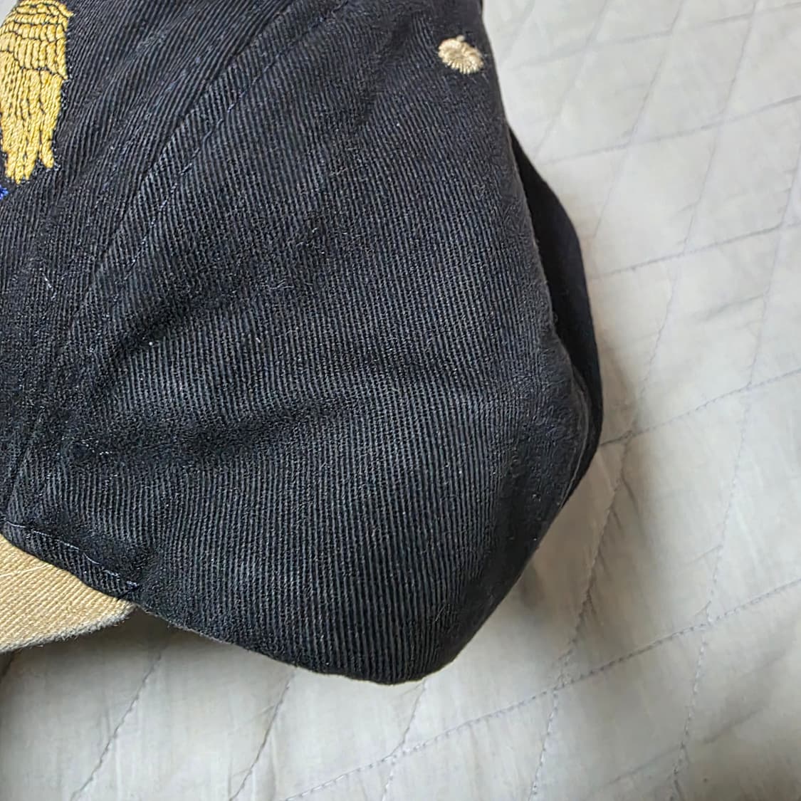 [OS] 빈티지 NRA 골든 이글 6패널 스냅백 투톤 블랙/베이지 상품이미지3