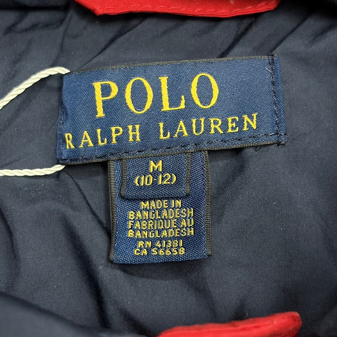 POLO 레드 다운 패딩 M(10-12) 상품이미지7