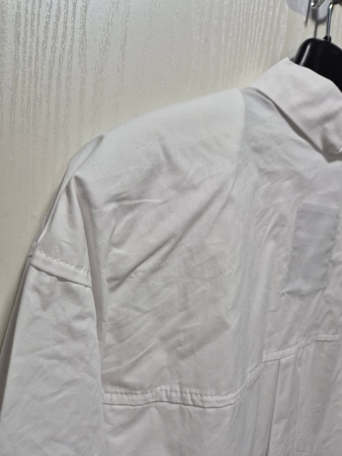 (세일)(새상품)DINT 딘트 화이트 크롭 셔츠 상품이미지7