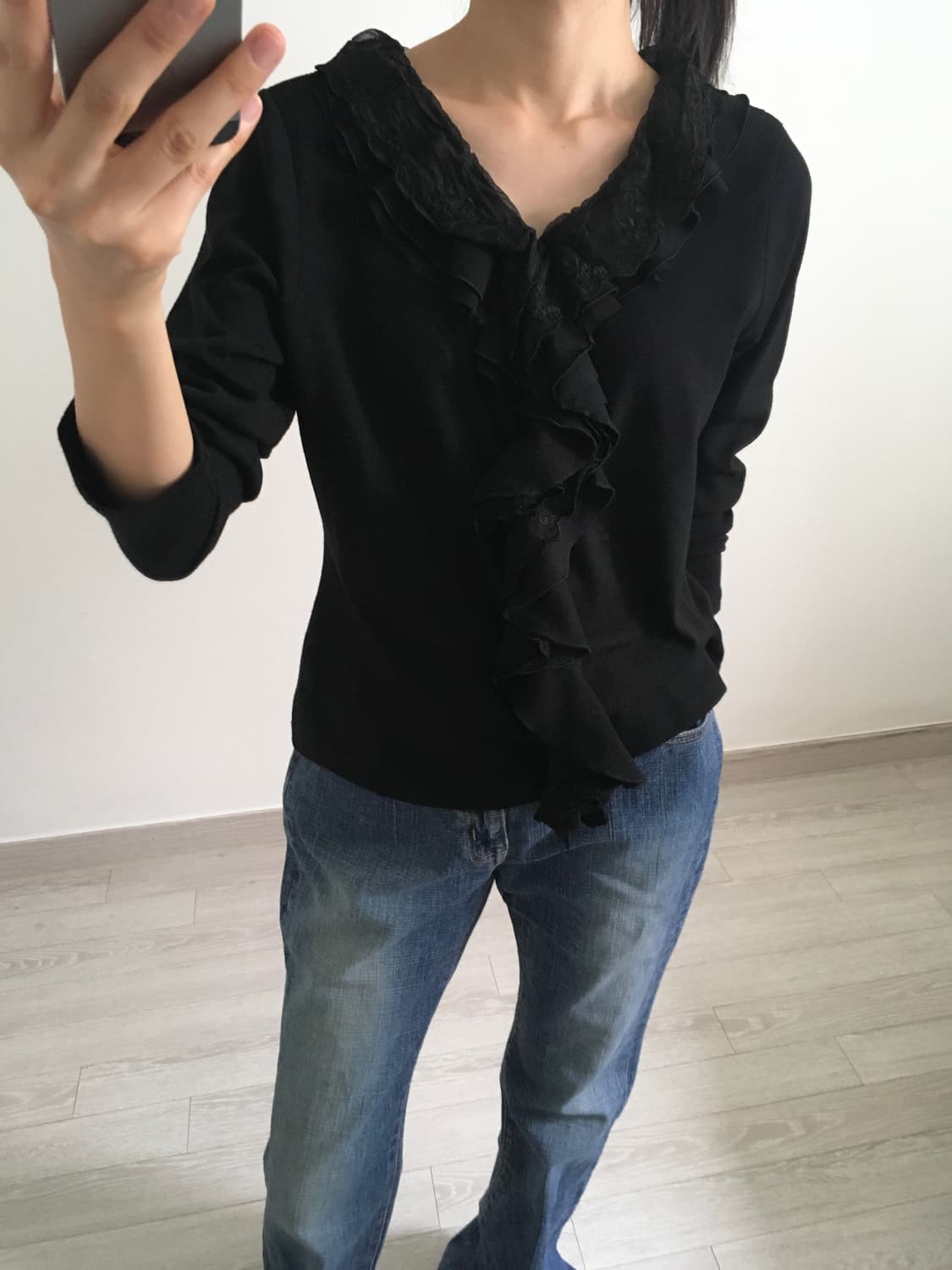 calabaza lace ruffle top 상품이미지1
