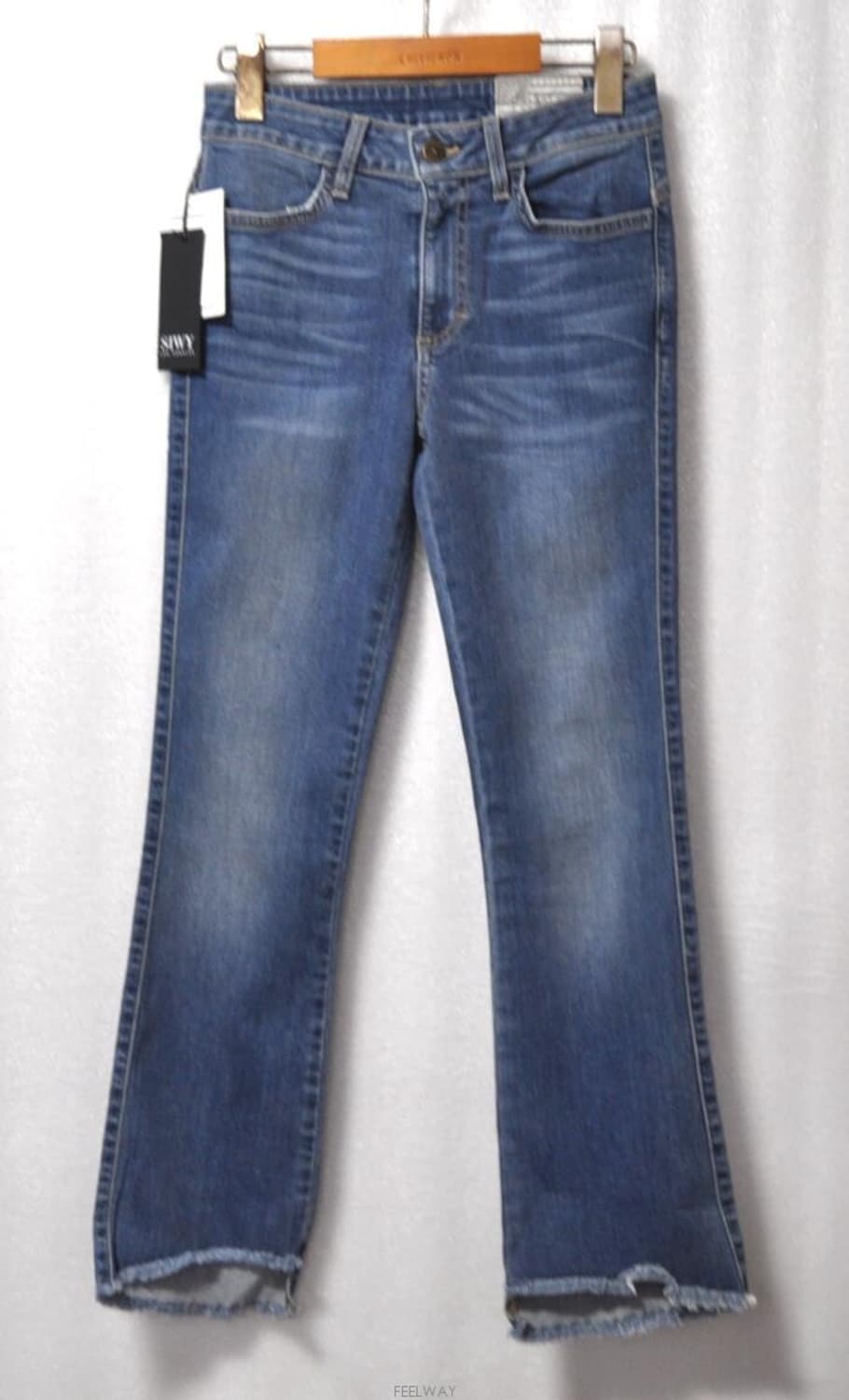 씨위진/여성밑단언발란스데님팬츠(허리24~25) 상품이미지1