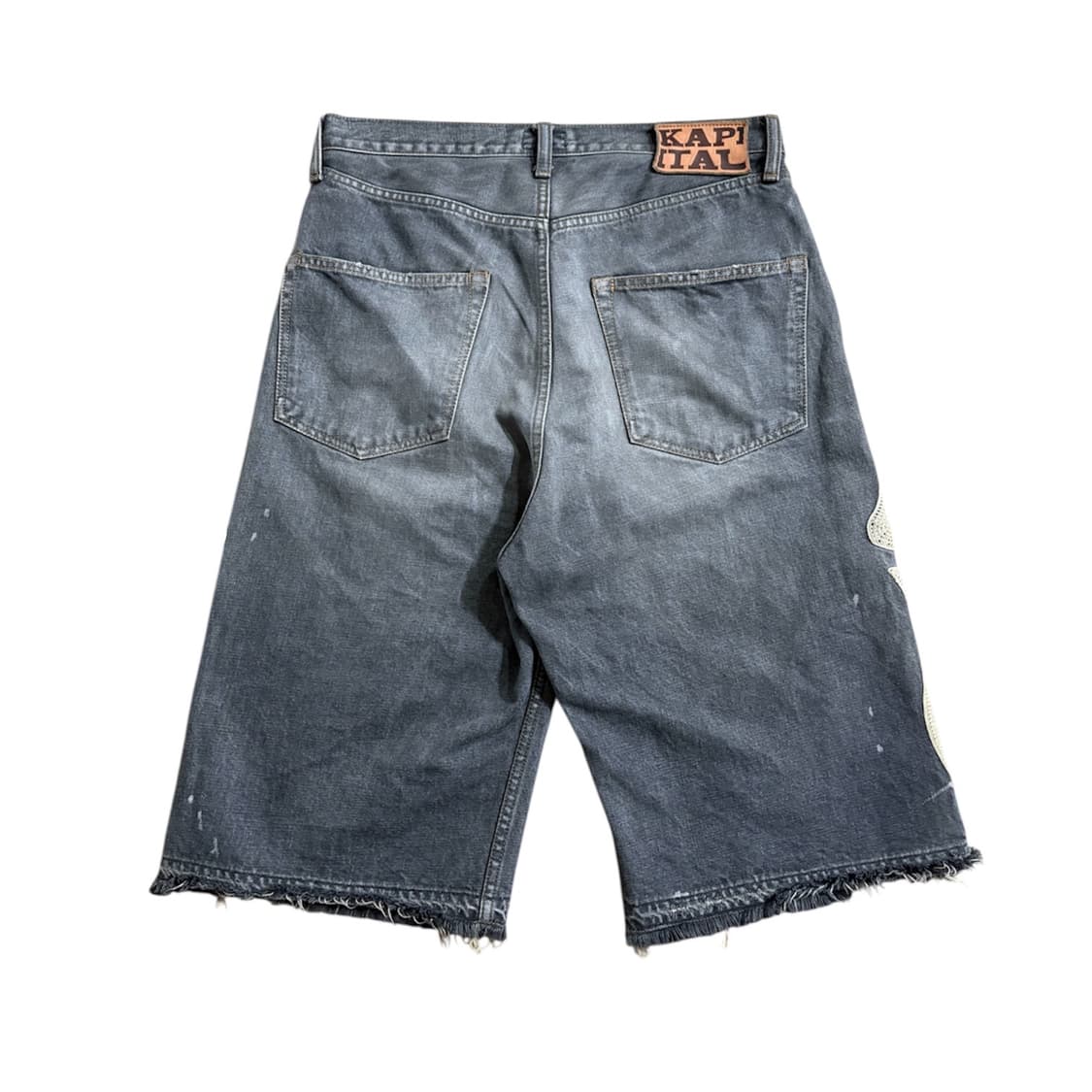캐피탈 14oz 본 쇼츠 흑청 상품이미지6