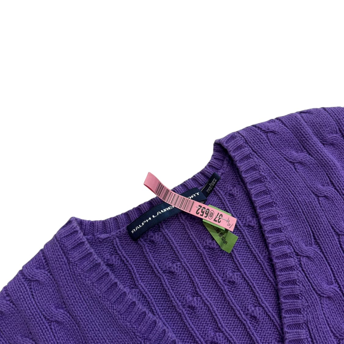 [우먼 L] 폴로 랄프로렌 케이블 브이넥 스웨터 니트 상품이미지3