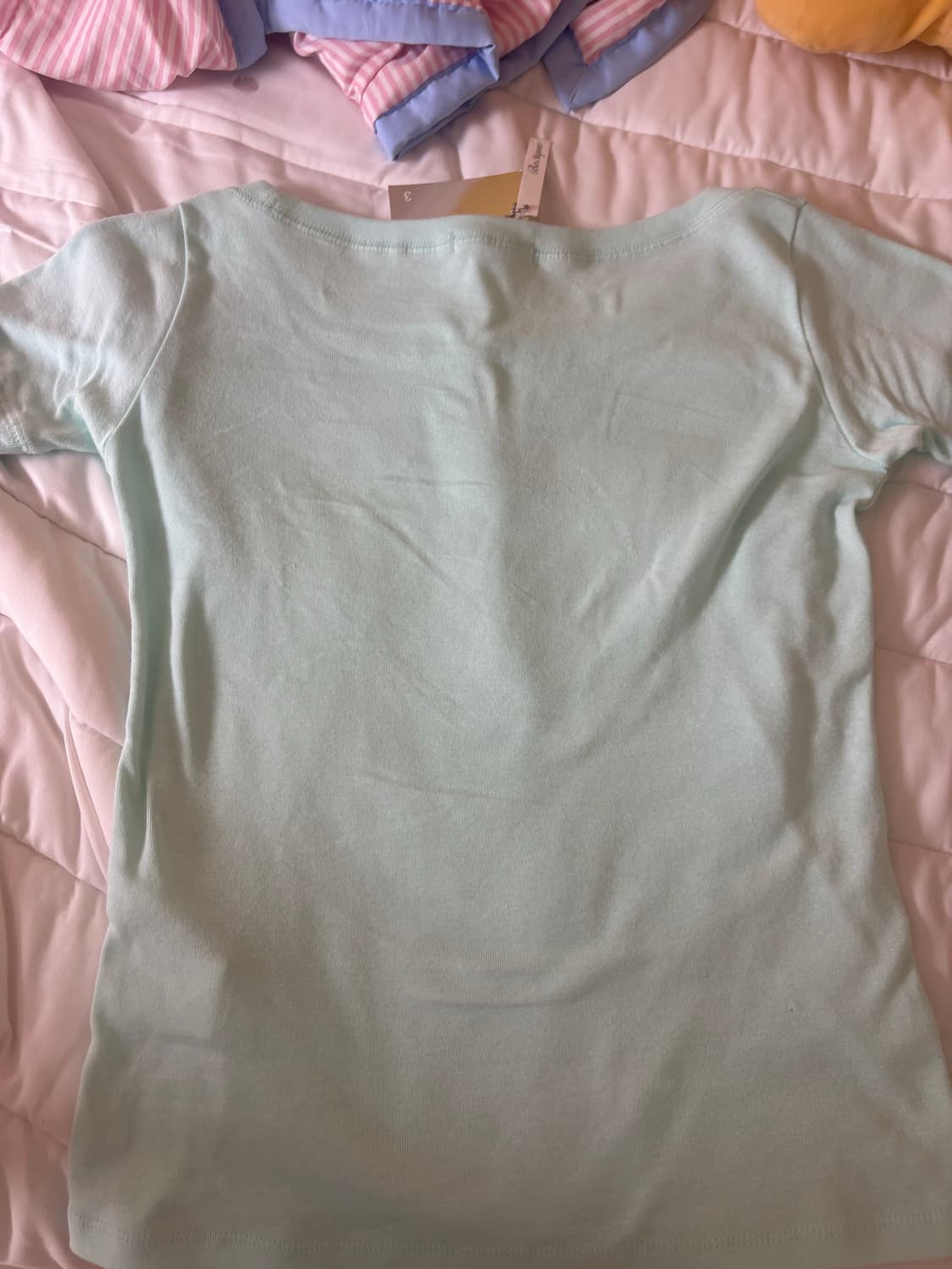 샵페어리 리브 하프탑 민트 rib half top 상품이미지2