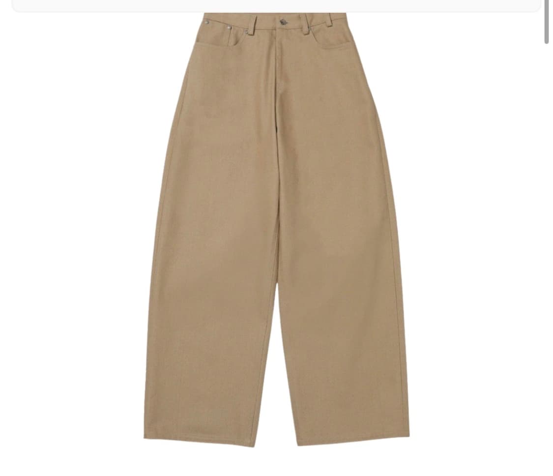 [S] STU OFFICE 와이드팬츠 베이지  상품이미지2