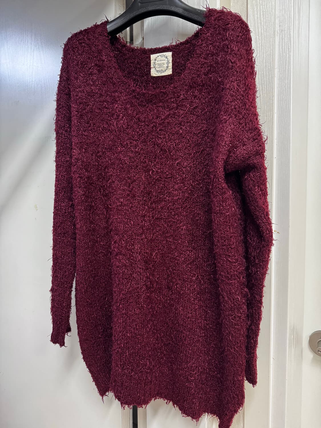 Red fur knit 상품이미지3