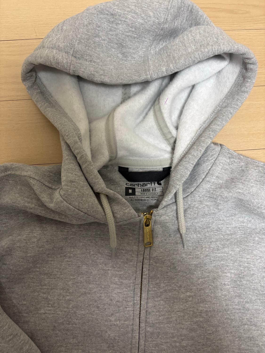 칼하트 회색 후드집업 M 상품이미지2