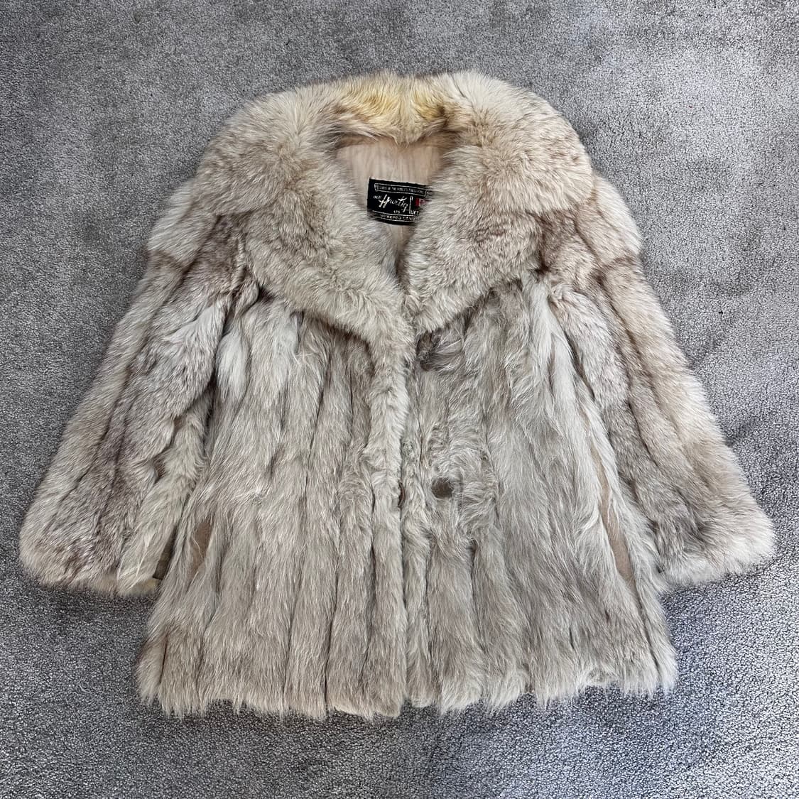 캐나다 빈티지 베이지 사가폭스 퍼자켓M 상품이미지2