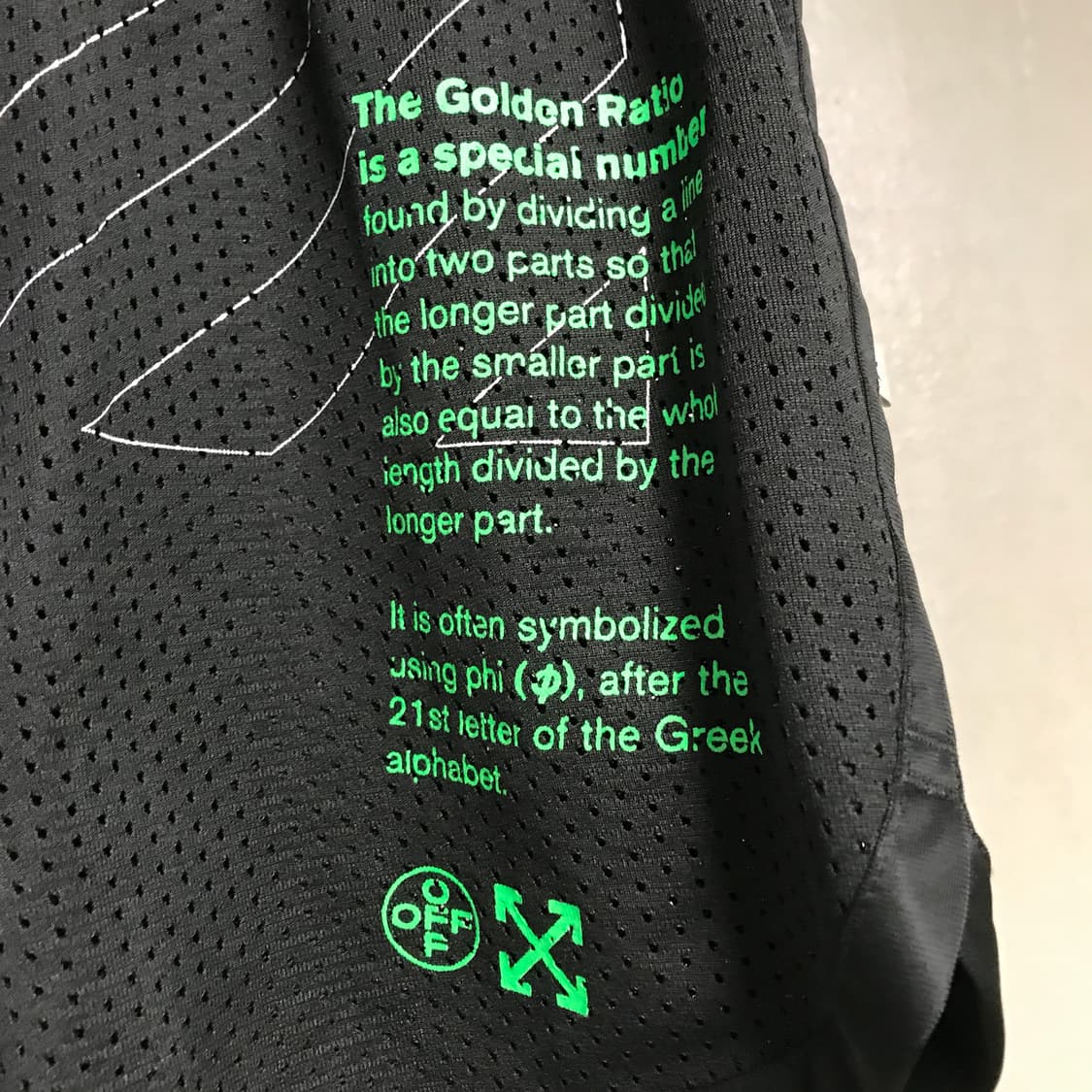 오프화이트 메쉬 반바지 XXS(W) 상품이미지5