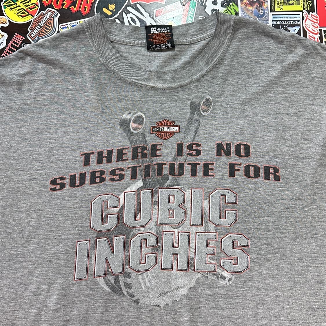 9~00s USA 할리데이비슨 큐빅 인치스 티셔츠 L 상품이미지6