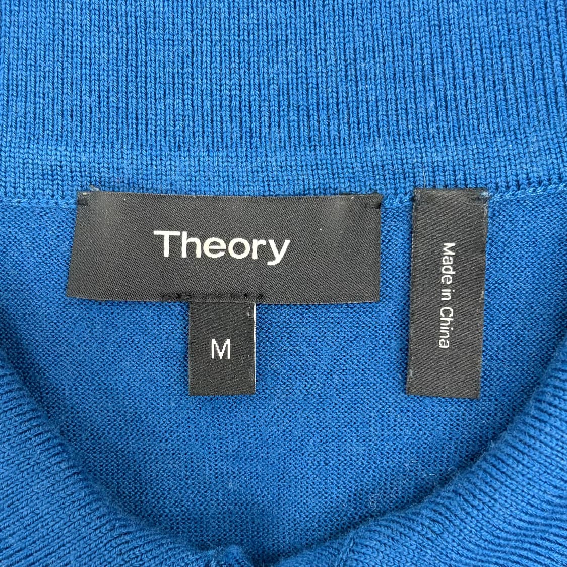 Theory 띠어리 블루 카라 반팔 티셔츠 상품이미지4