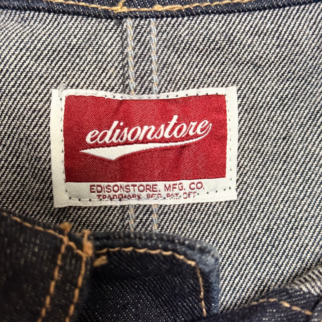 Edisonstore 데님 버튼 코트 XL 상품이미지6