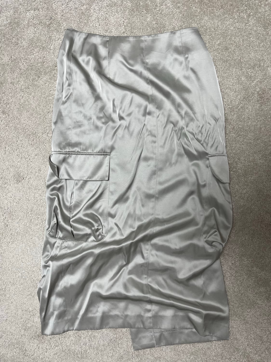 기준 실크 카고 스커트 상품이미지1