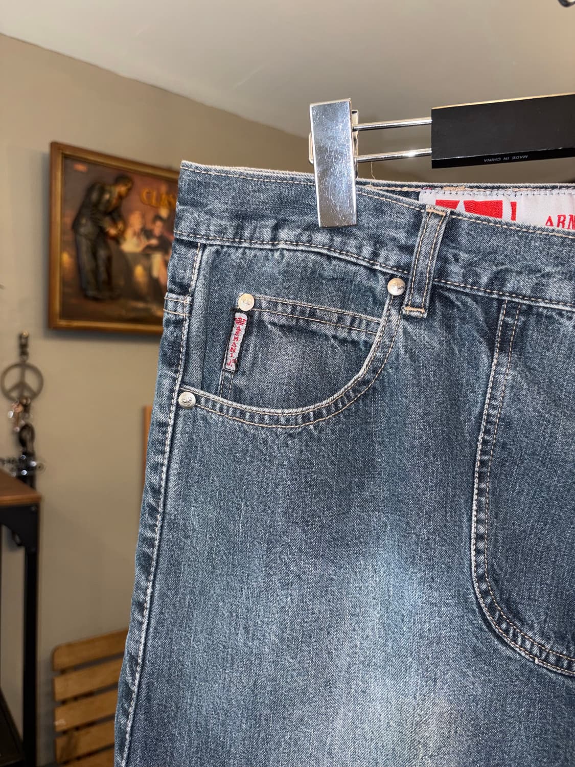 90-00’s Armani Jeans pocket detail denim 상품이미지6