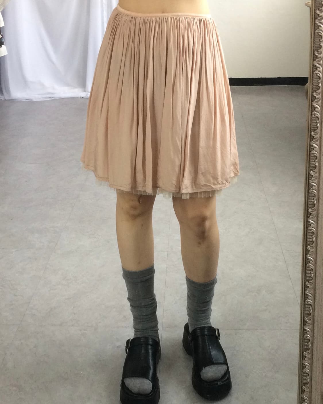 reversible Pleats skirt 상품이미지6