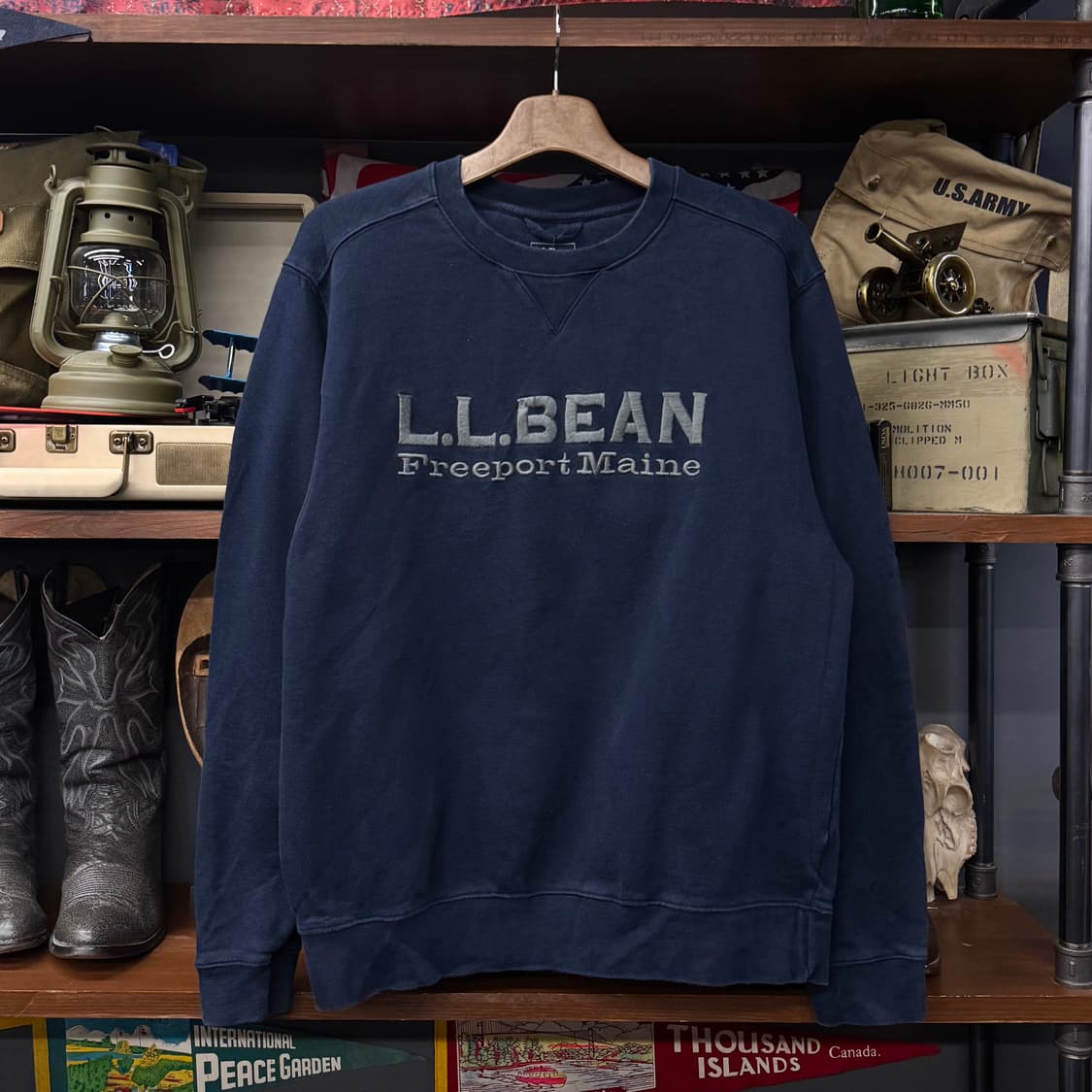 L.L.BEAN 엘엘빈 빅 스펠아웃 자수 스웨터 맨투맨 N307 상품이미지1