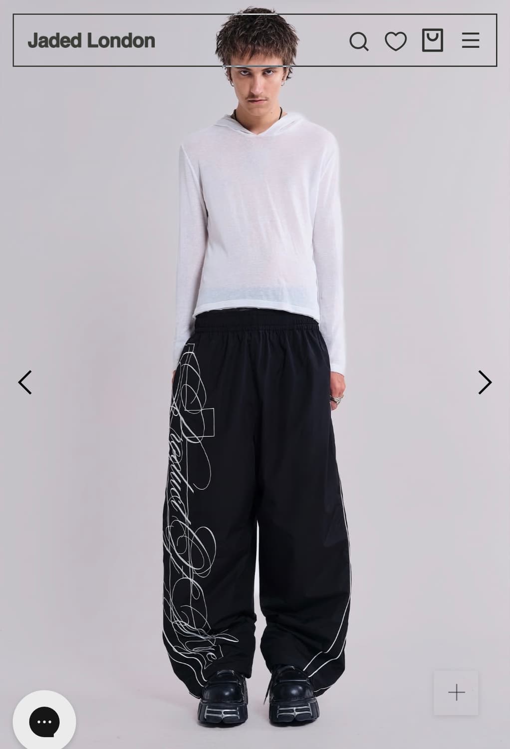 Jaded london Black Vapor Tracksuit 조거팬츠 상품이미지1