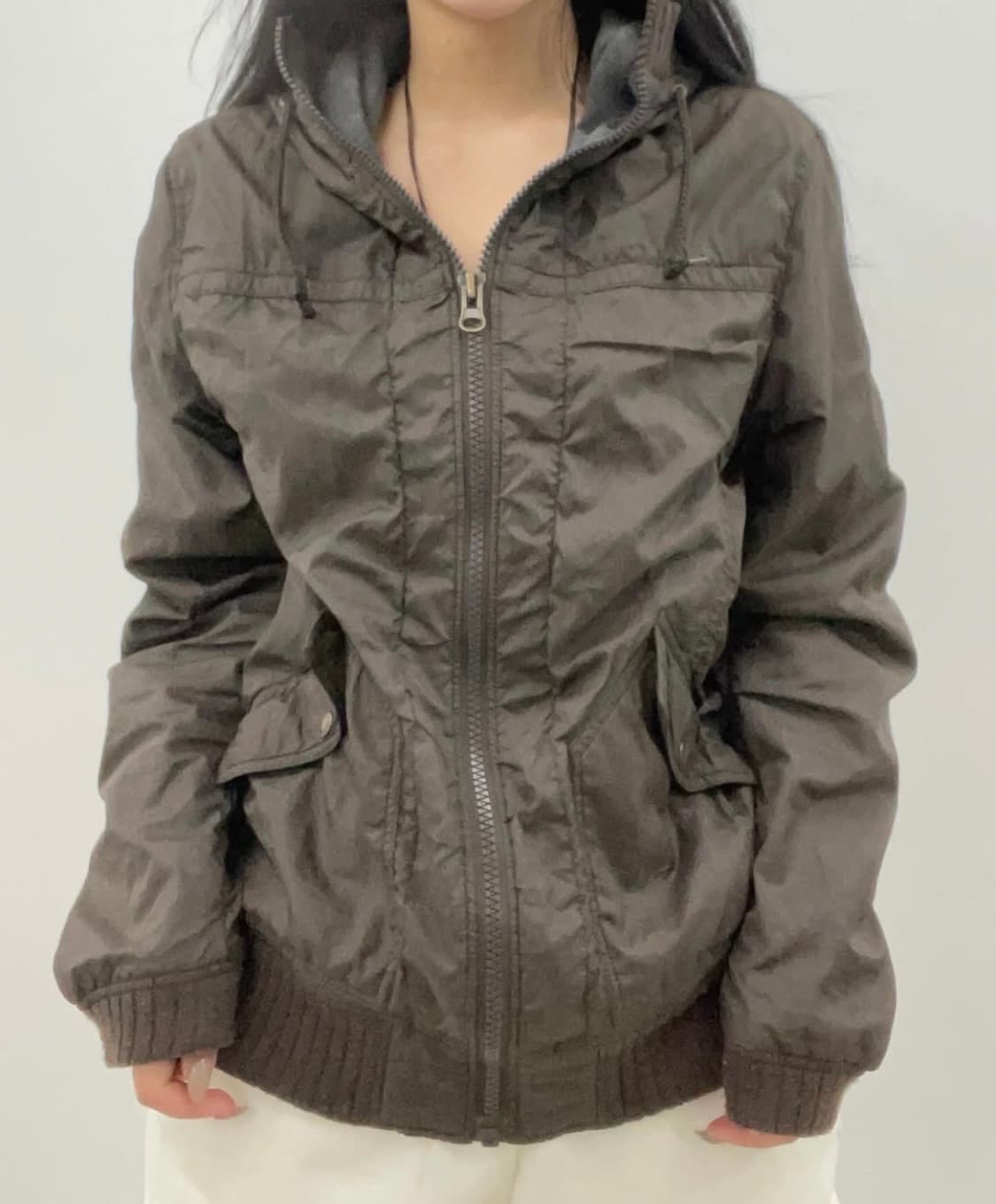 빈티지 후드 바람막이 자켓 상품이미지1