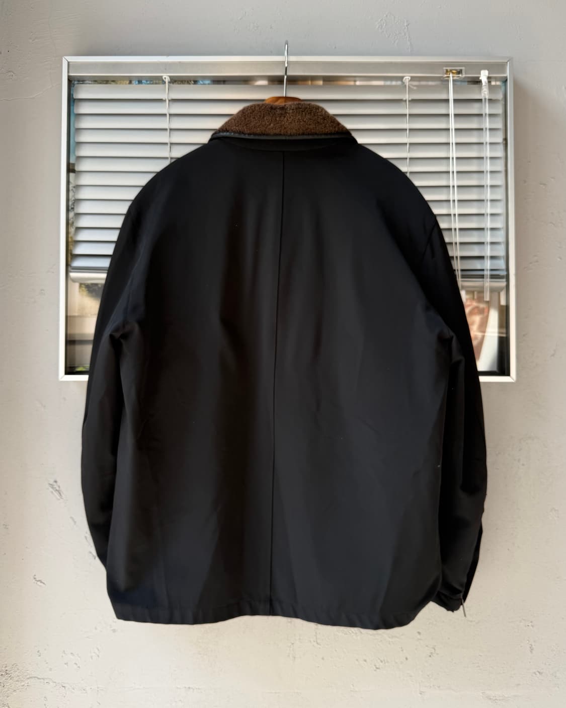 LOEWE 90-00s leather trim nylon jacket 상품이미지4