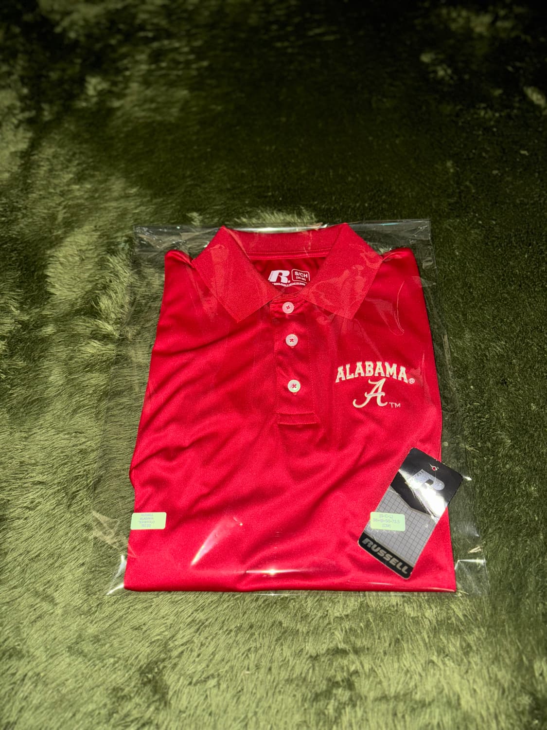 [S] Russell 러셀 애슬레틱 앨라배마 크림슨 타이드 코치 폴로 티 상품이미지10