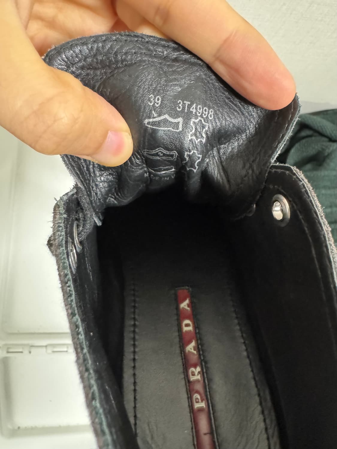 프라다 스웨이드 하이탑 상품이미지8