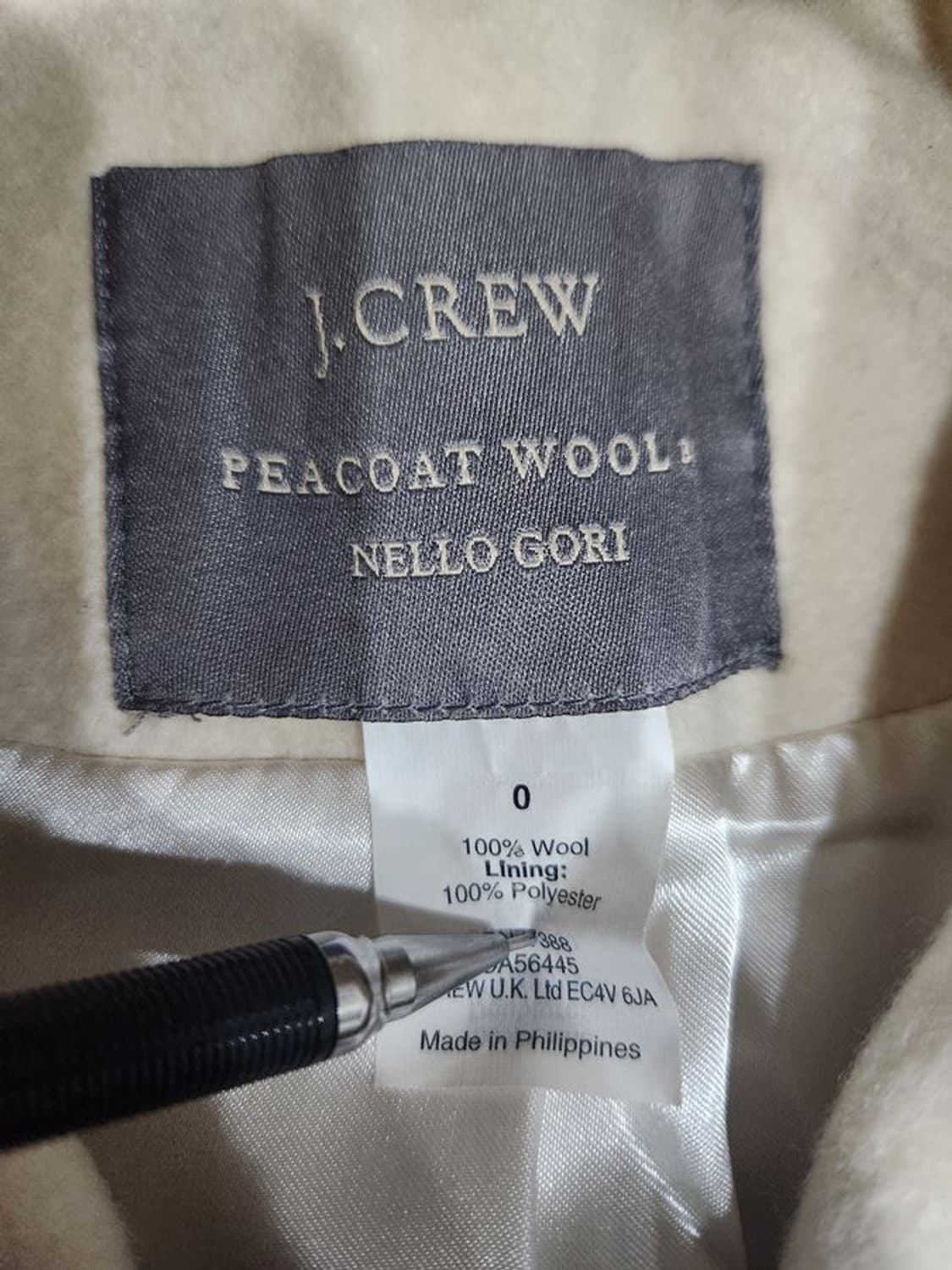 [여0]제이크루 아이보리 스쿨룩 모직 자켓[Y5C-261] 상품이미지7