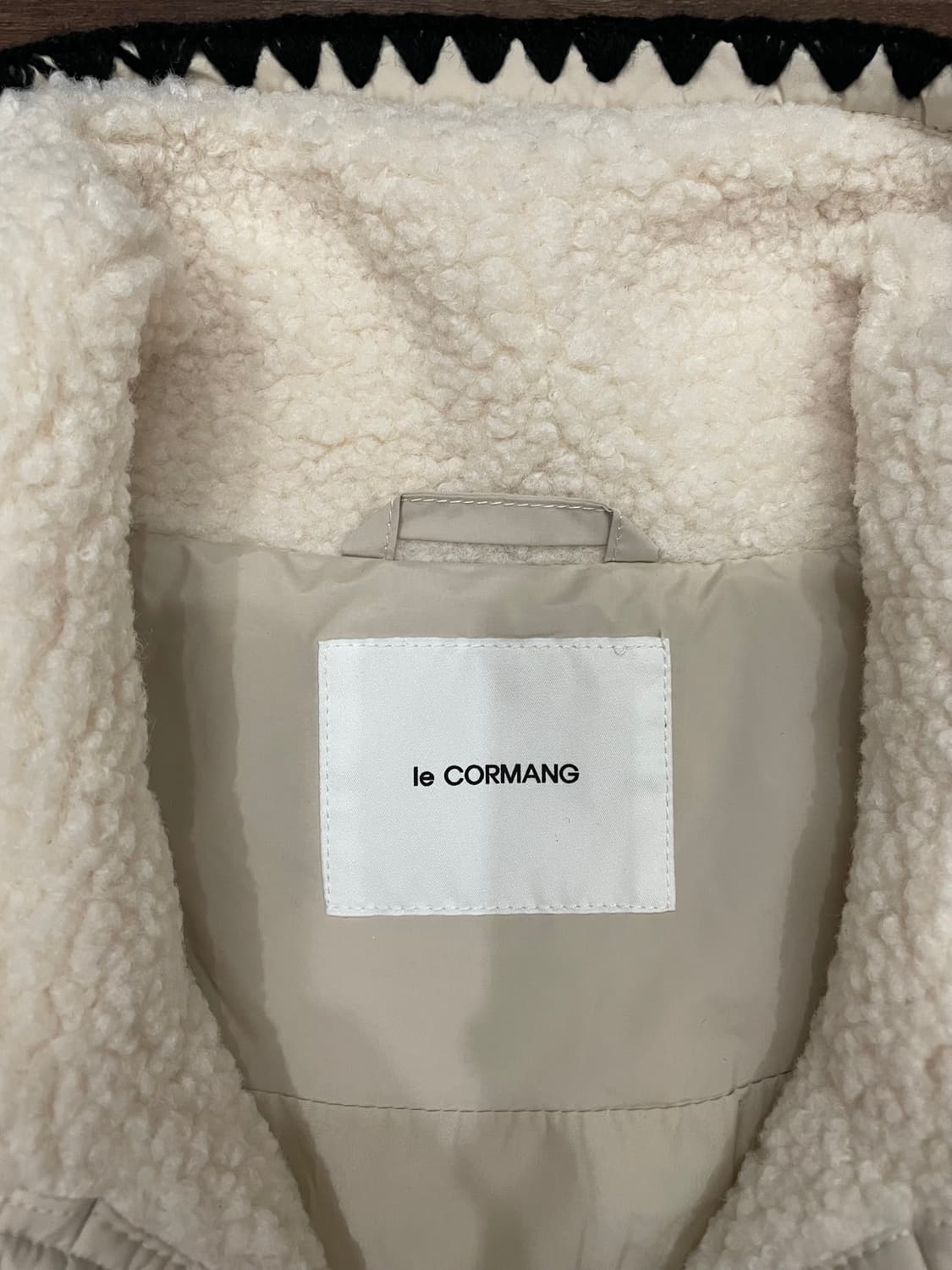 르꼬르망(le CORMANG) 덕다운 패딩 점퍼 베이지 상품이미지4