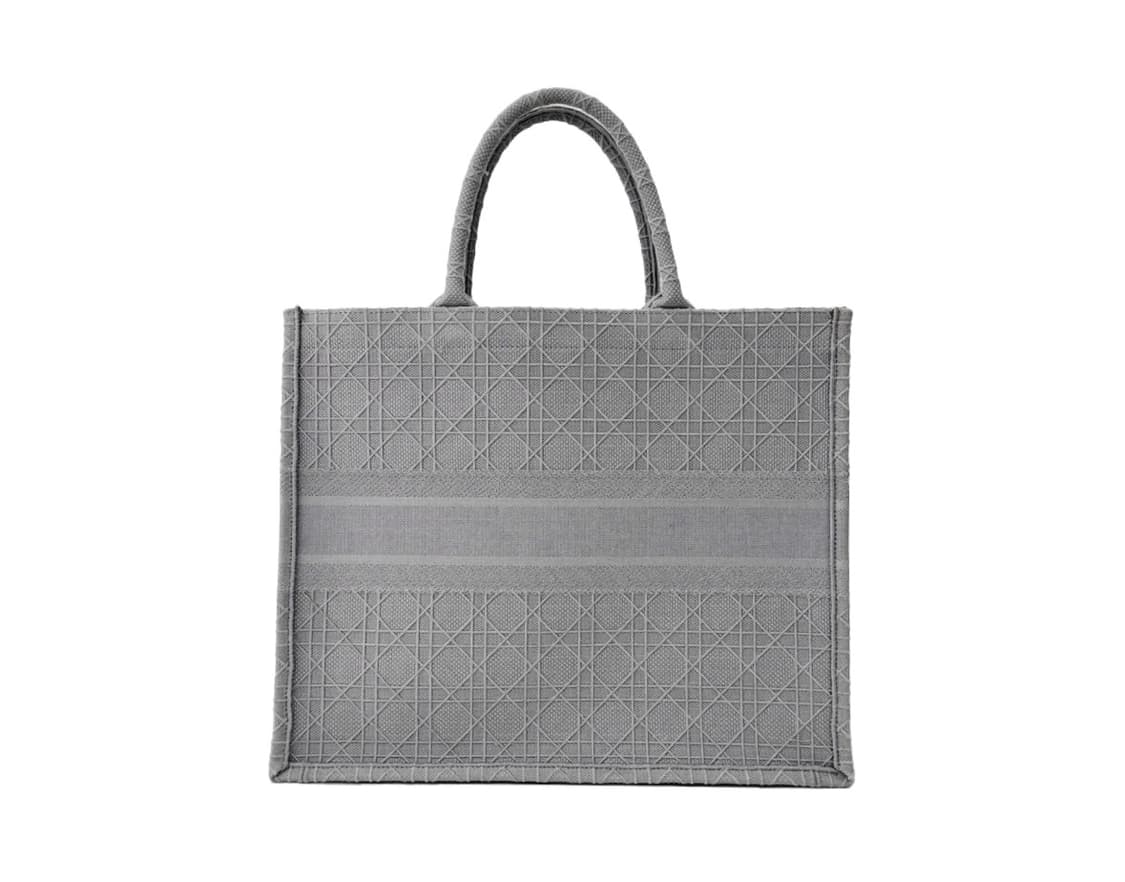 [L] Dior 디올 여성 북토트 까나쥬 캔버스 토트백 라지 그레이 상품이미지3