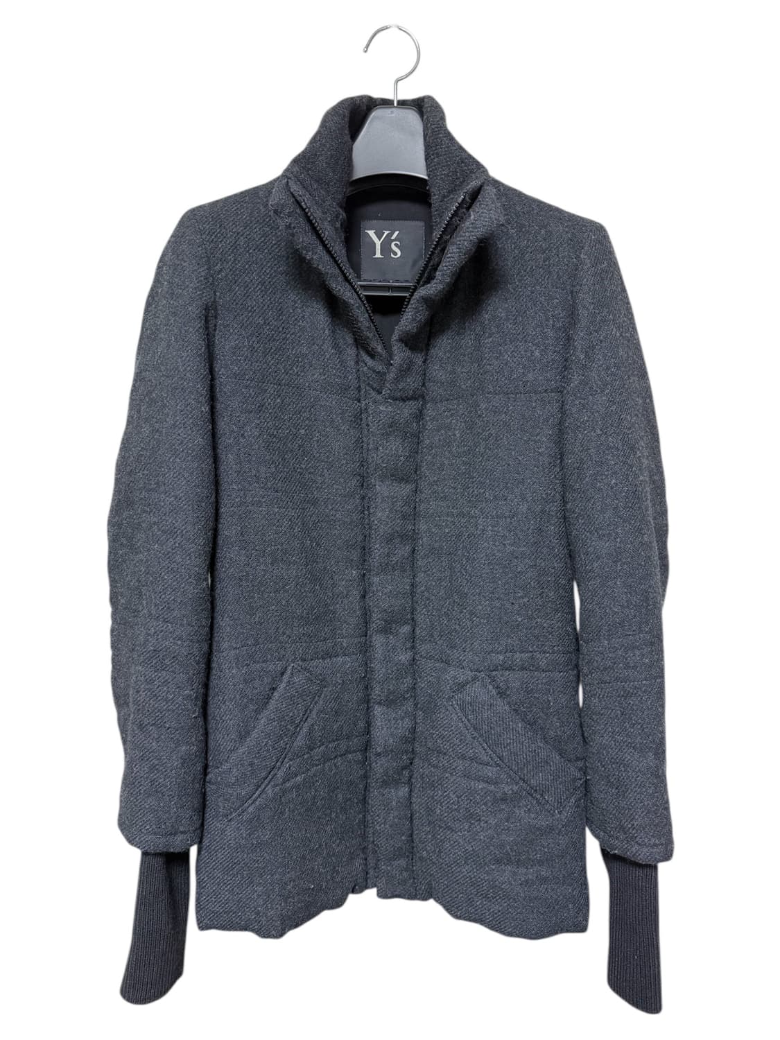 요지야마모토 Y’s 울 블렌드 패디드 코트 상품이미지1