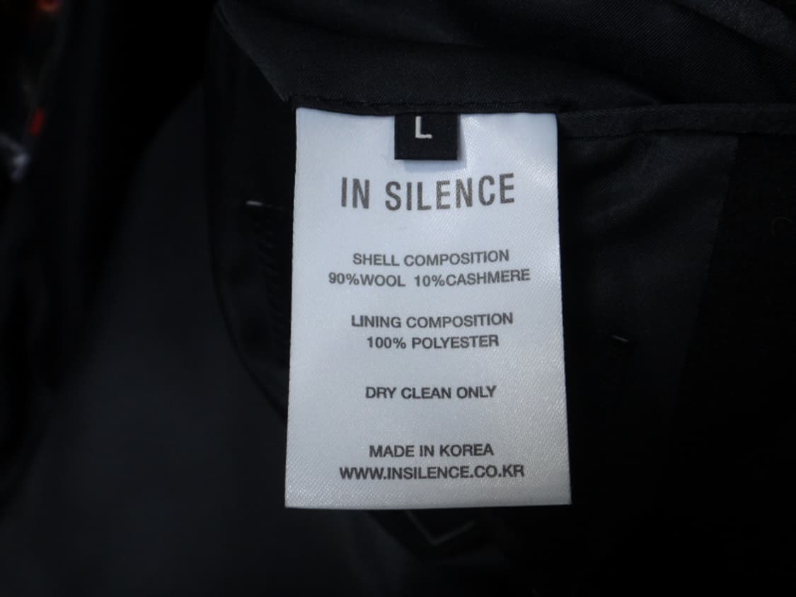 (L) 인사일런스 울 캐시미어 더블 롱코트 새제품 상품이미지9