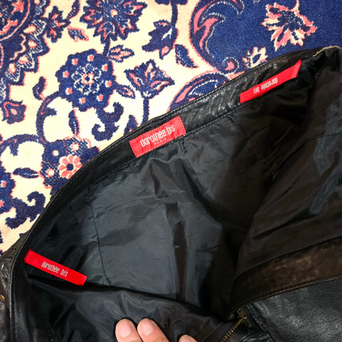 Dorothée Bis 90's 빈티지 빈램스킨 스터드 스커트 상품이미지7