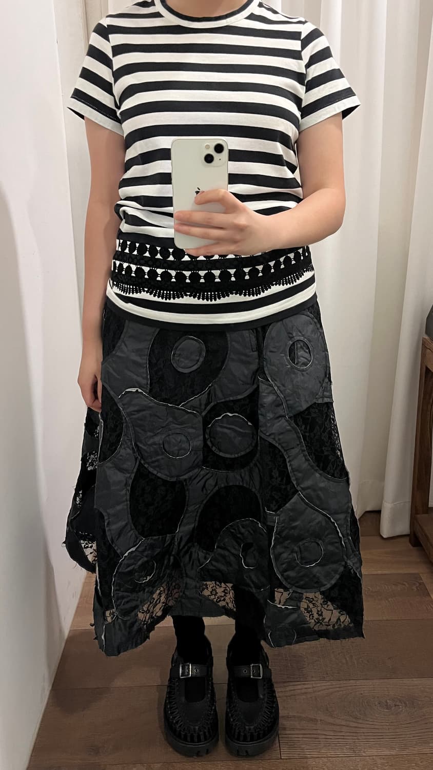 Velour Pattern Stripe Half T 상품이미지9