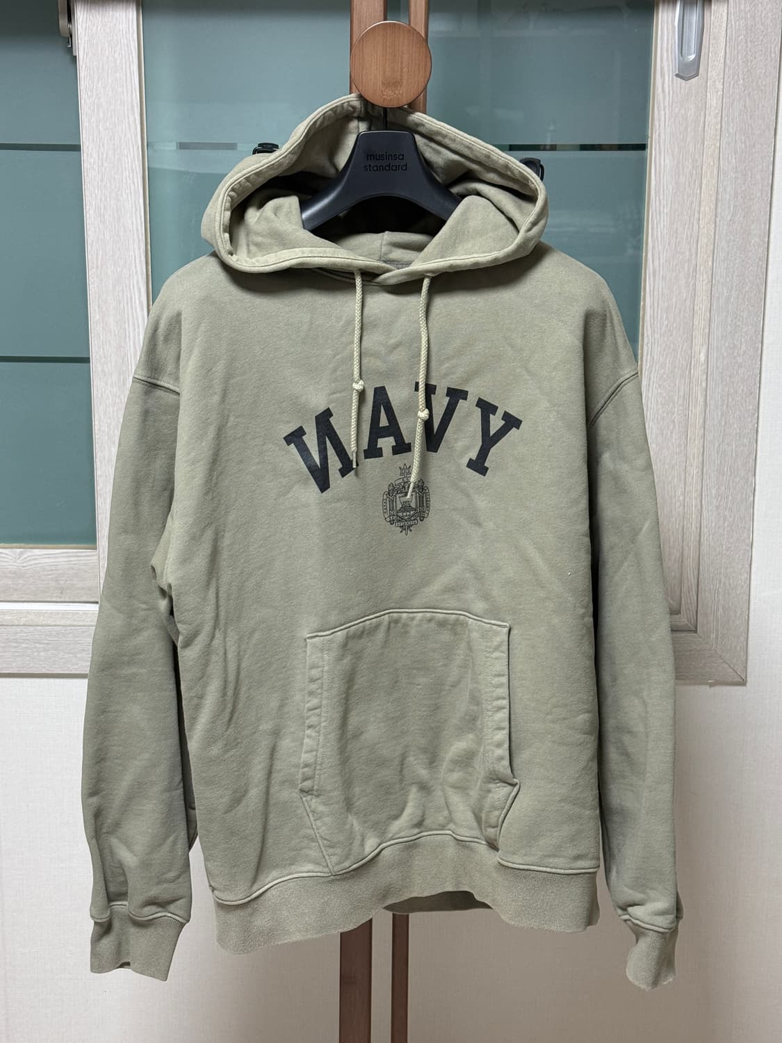 에스피오나지 네이발 아카데미 후드 스웻셔츠: 올리브 / M 상품이미지1