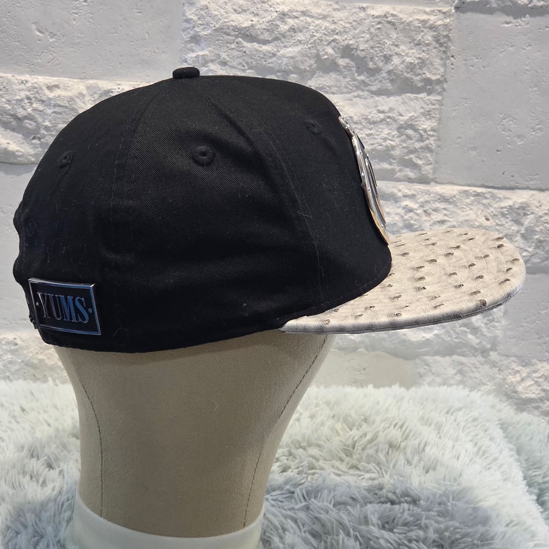 p8-5:YUMS 스마일 플레이트 스냅백(Free약 56-60cm) 상품이미지5