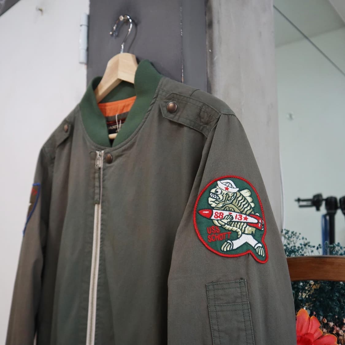 쇼트 ma-1 플라이트 자켓 상품이미지3