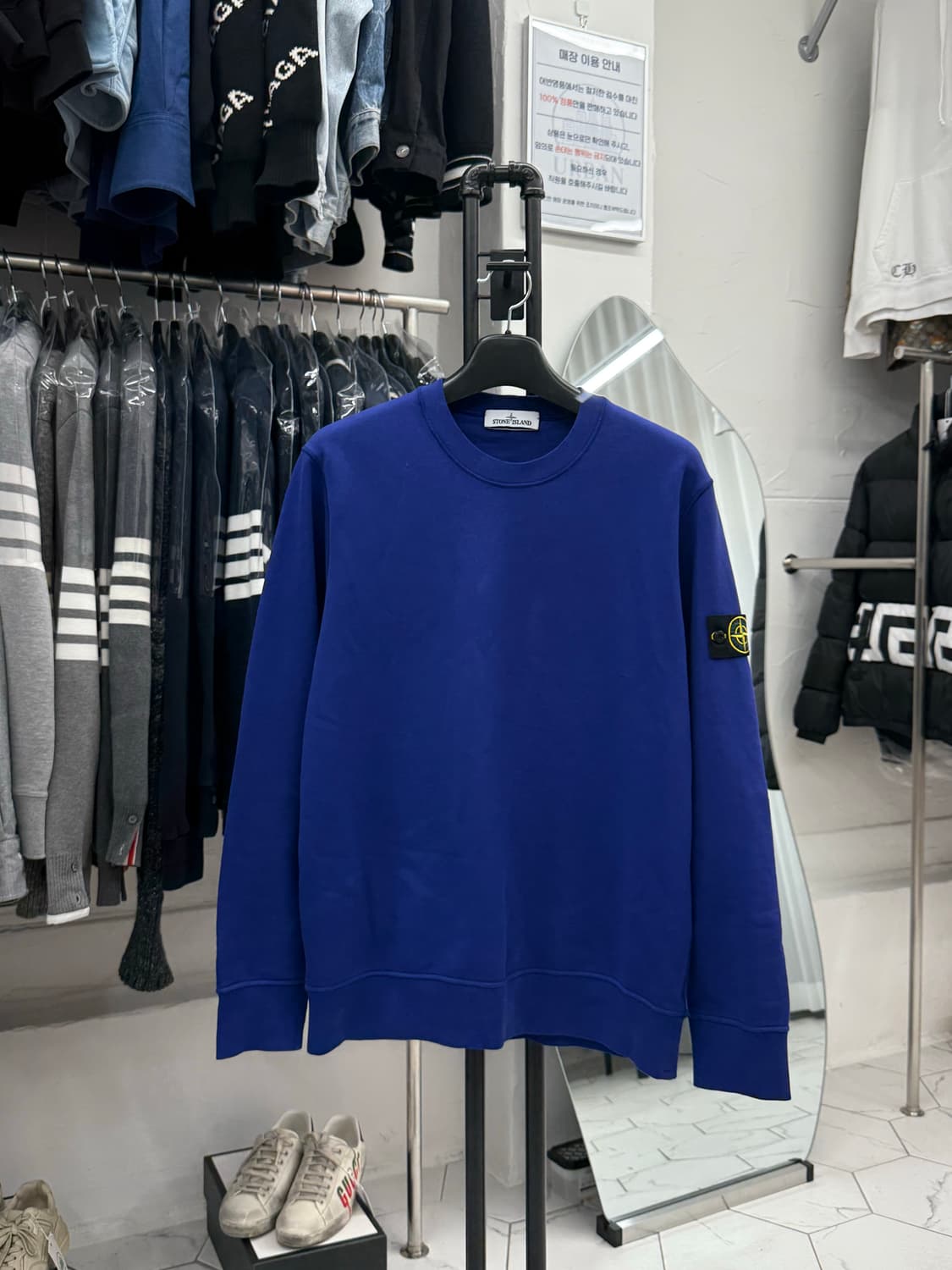 [XL] 스톤아일랜드 와펜 맨투맨 상품이미지1