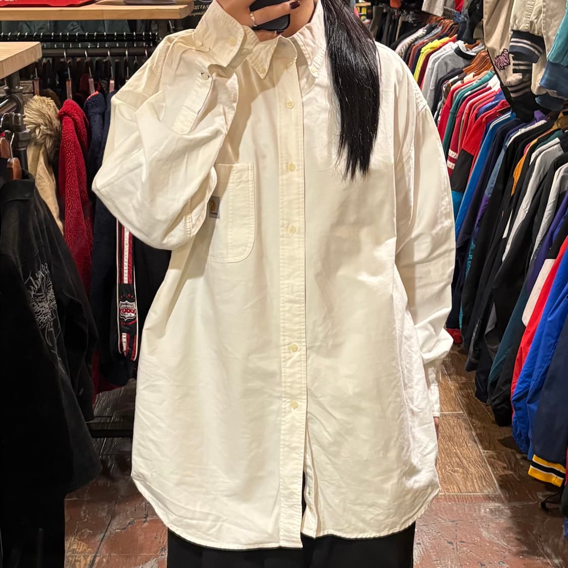 [HI] Carhartt 칼하트 긴팔셔츠 화이트 상품이미지2