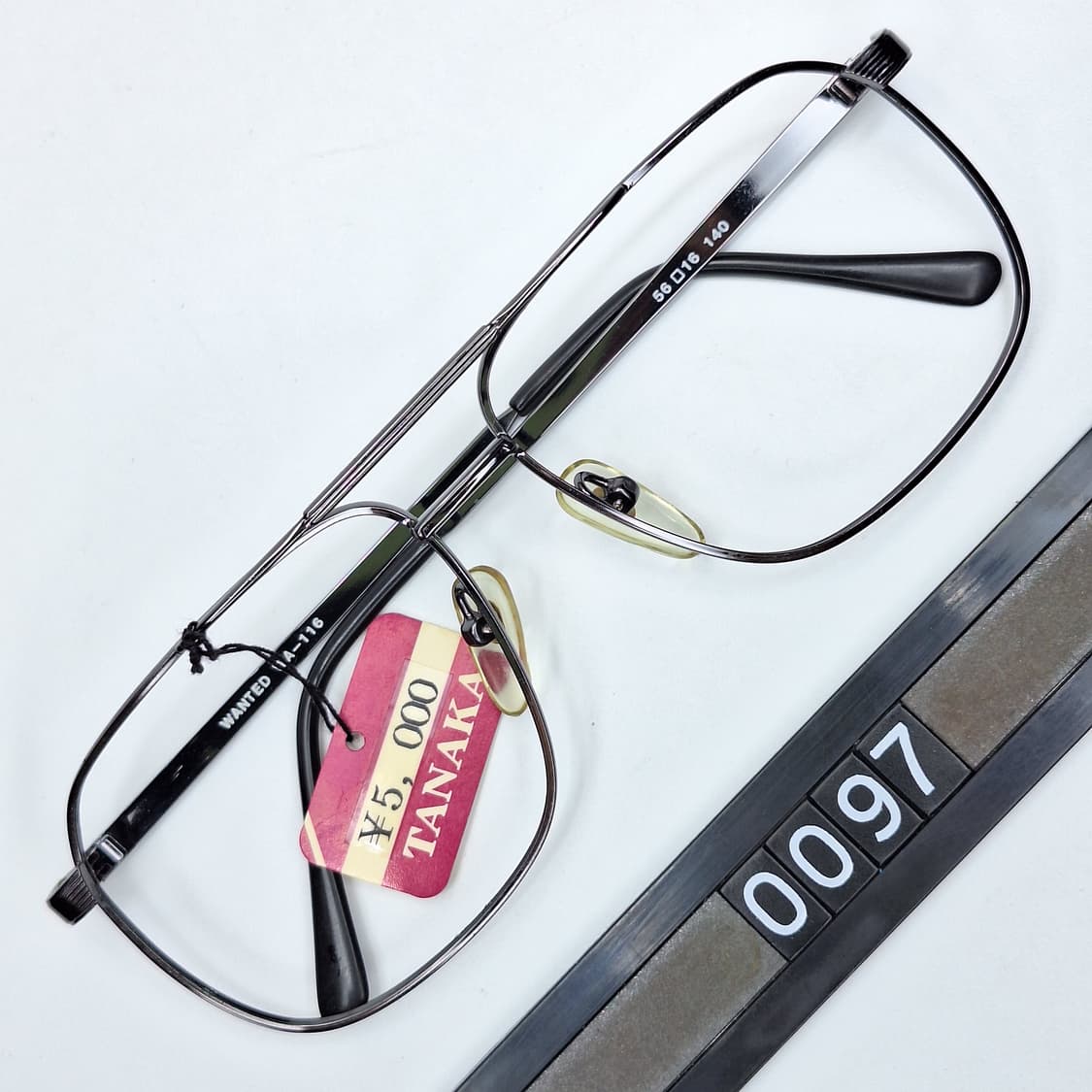 일본 빈티지 데드스톡(미사용)/Wanted wa-116 투브릿지 안경테 상품이미지1