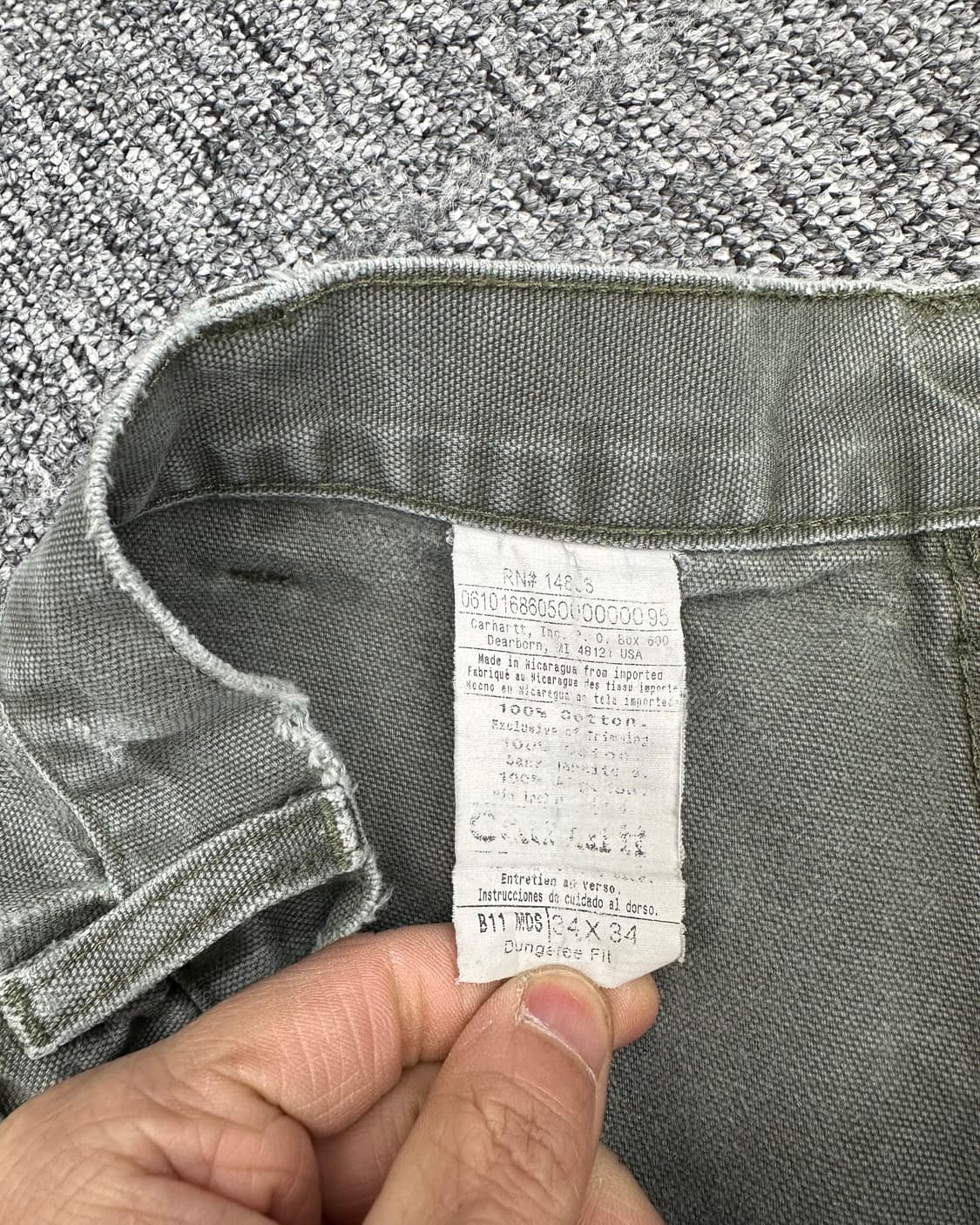 (허단42)칼하트 캔버스 카펜터팬츠-M171 상품이미지5