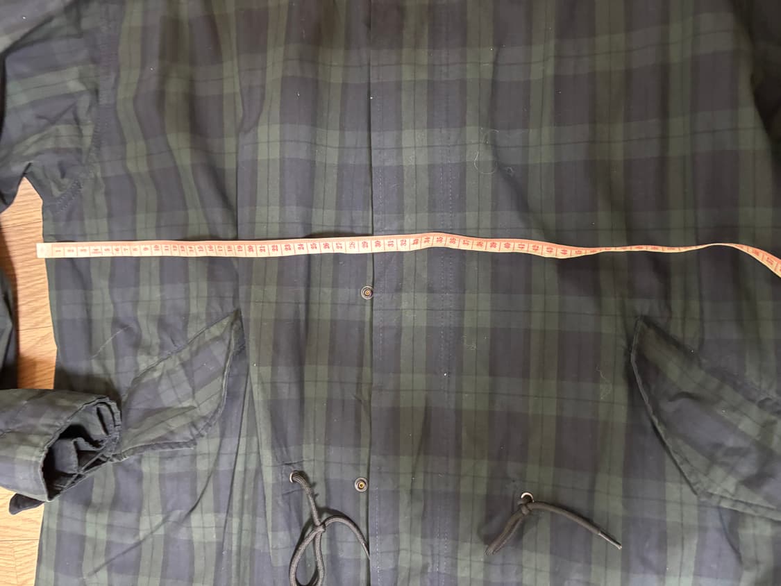 파르티멘토 야상 타탄체크 피쉬테일 롱야상 남여공용mL 상품이미지4