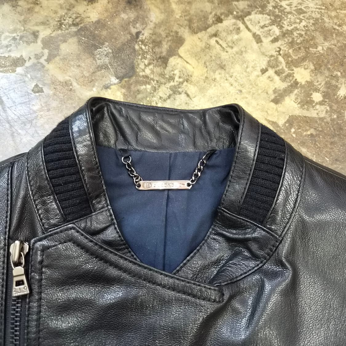 100) 지오송지오 양가죽 라이더자켓 송지오 양가죽자켓 상품이미지4