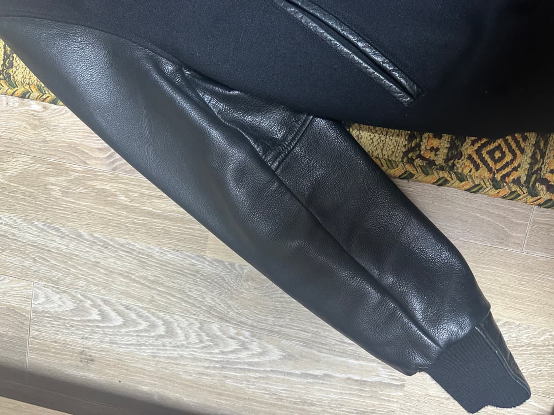 골든베어 블랙 바시티 자켓 숄칼라 (렌덤워크판) L사이즈 상품이미지9