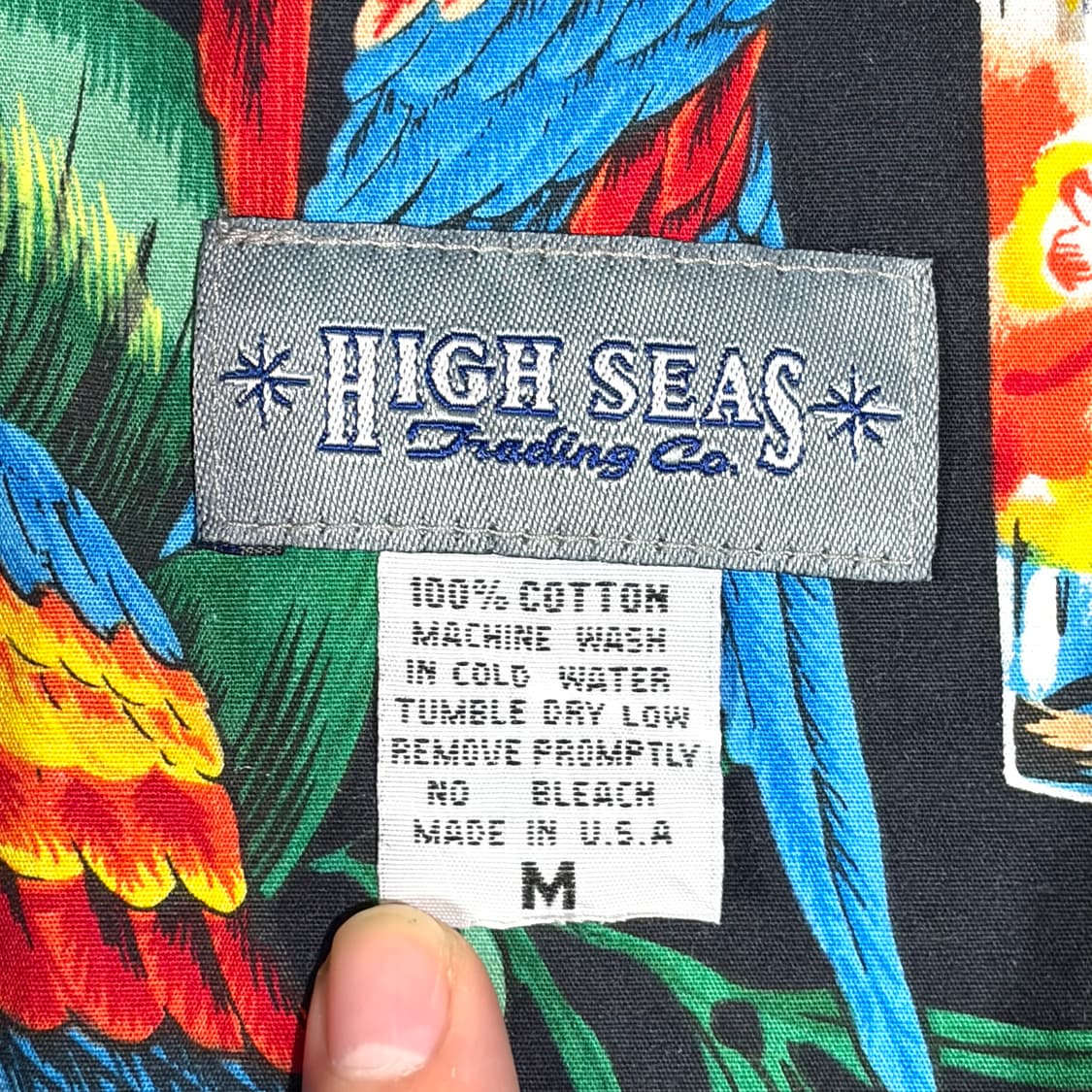 HIGH SEAS 트로피칼 하와이안셔츠 M 상품이미지6