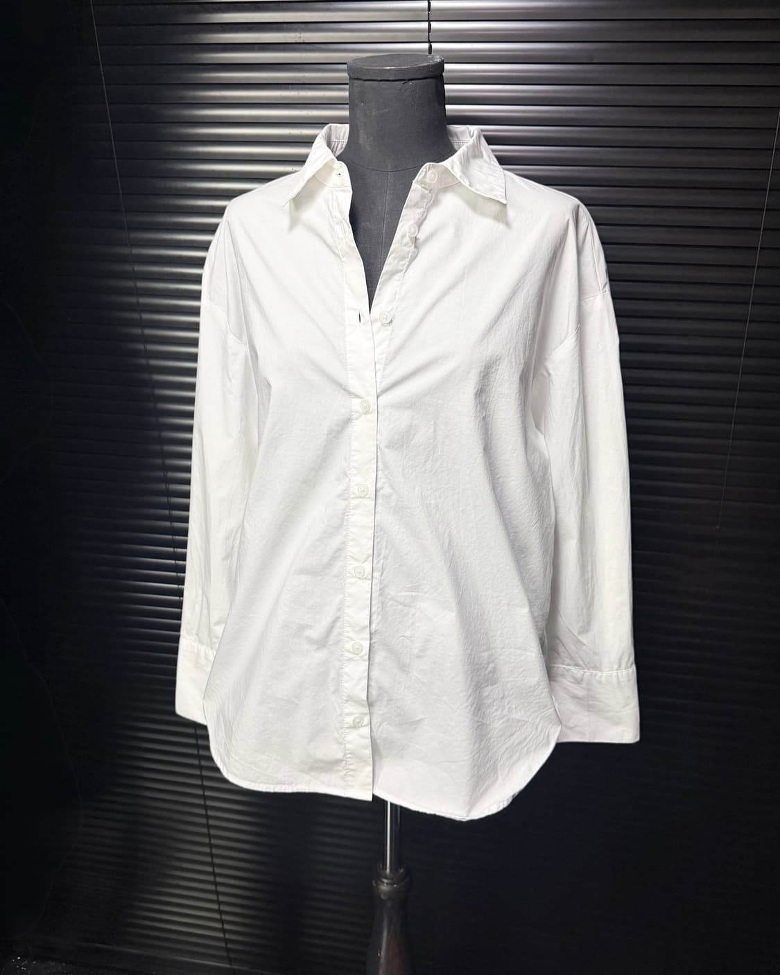 MIXXO 미쏘 화이트 흰색 오버핏 셔츠 남방 갸루 로리걸 고스 펑크 M 상품이미지1