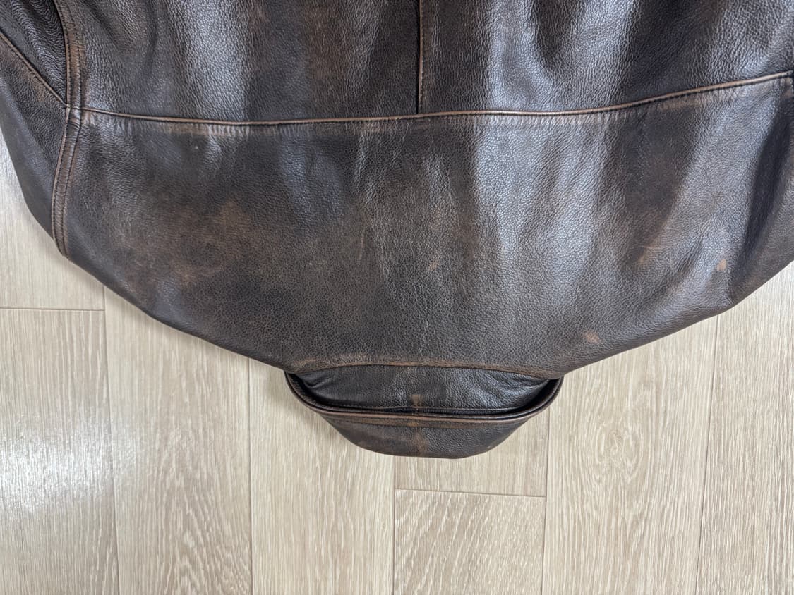 L 아메리칸이글 스포츠 브라운 레더 자켓 /뉴스보이맛 더블알엘 상품이미지10