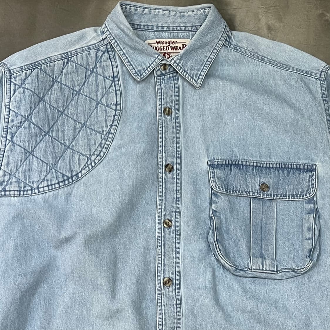  90s 랭글러 데님 셔츠 y14653 상품이미지4