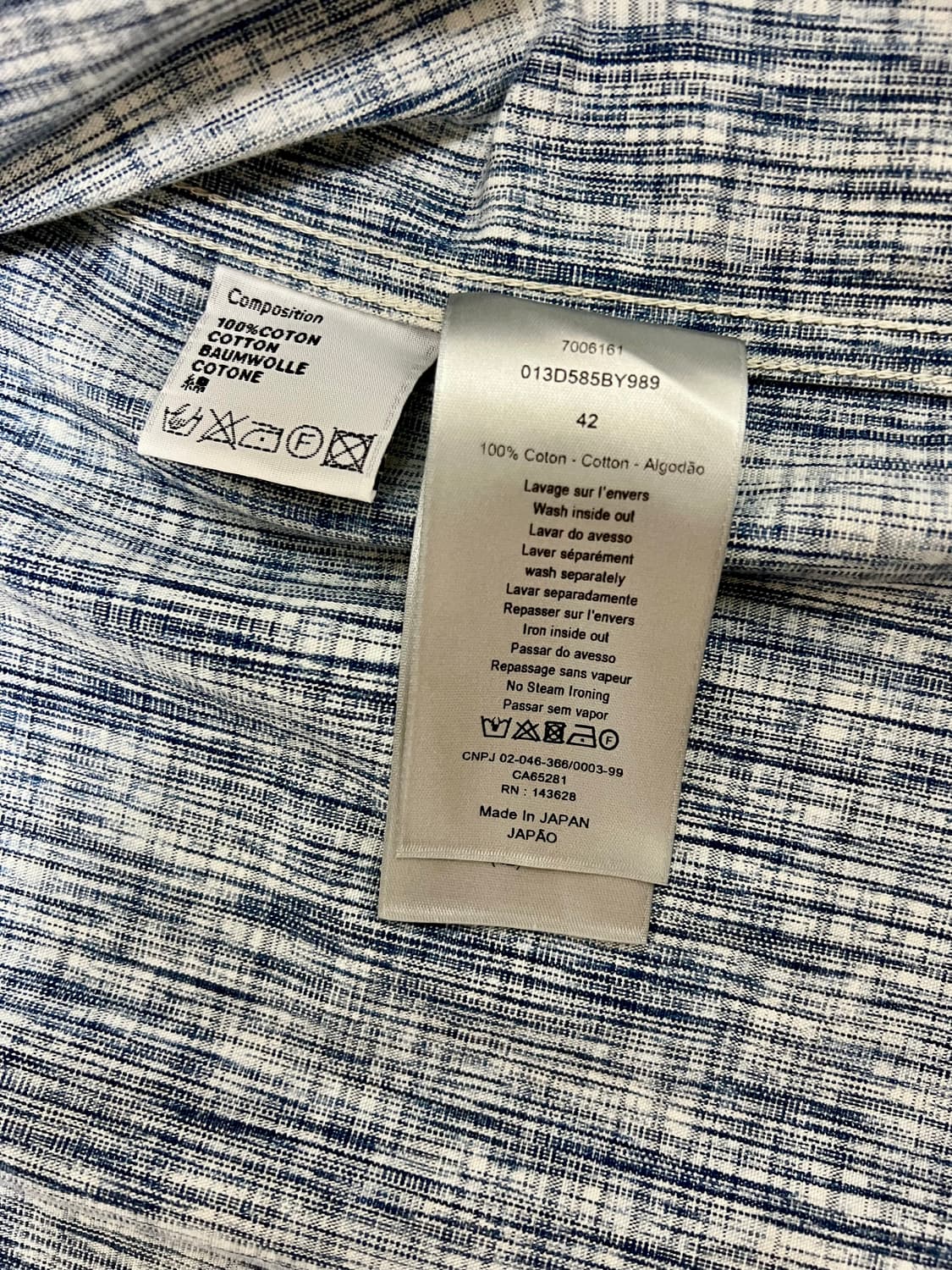 (42) 디올 오블리크 데님 셔츠 상품이미지4