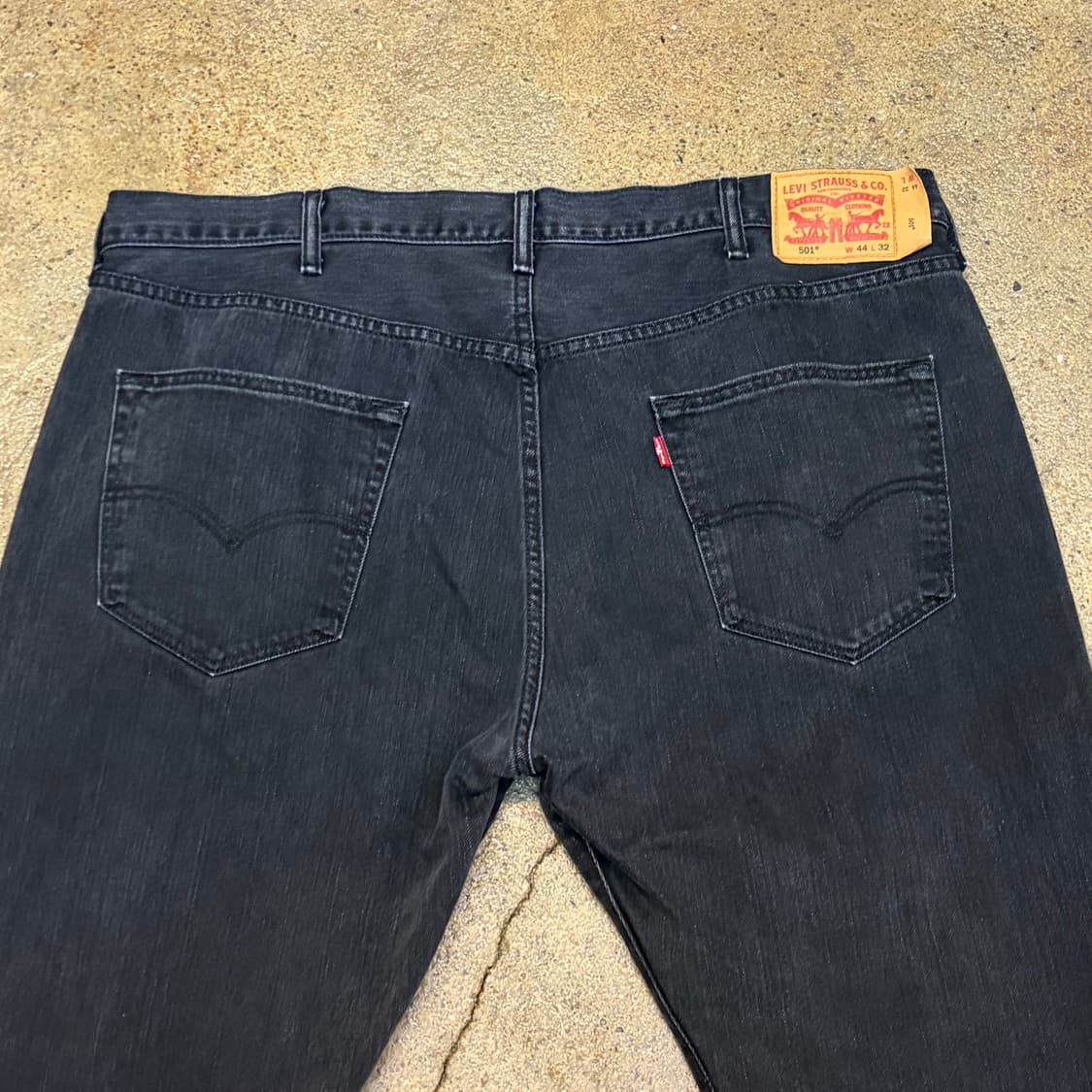 미국 빈티지 리바이스 501 블랙진 흑청 빅사이즈 청바지 상품이미지7
