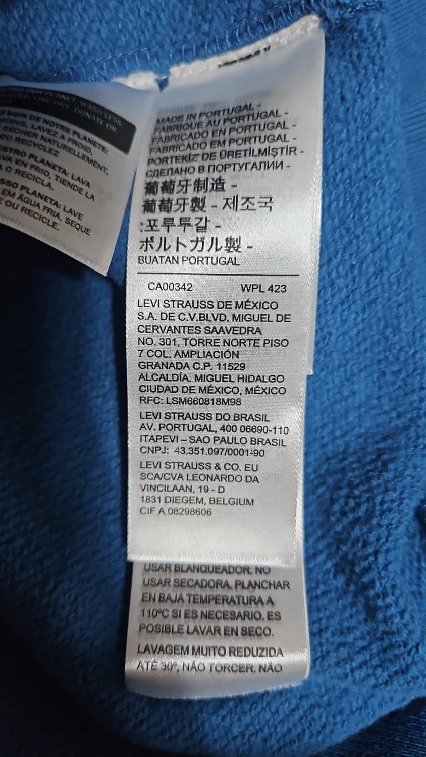 리바이스 LVC 1940's 베이 메도우 스웨트셔츠 다크 블루 M 상품이미지7